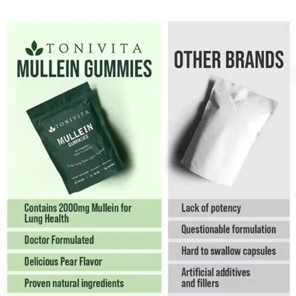 Tonivita Mullein Lung Detox Gummies