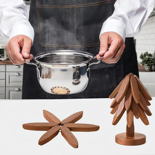 Natural Tree Trivet Set